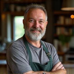 Pierre Martin racontant une histoire culinaire